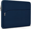 Laptop Sleeve 13.3 inch, Portable Monitor Protective Laptop Case with Front Pocket Computer Bag Compatible with MacBook Air Pro 13.3 inch 14 inch, Dell, HP, Deep Blue