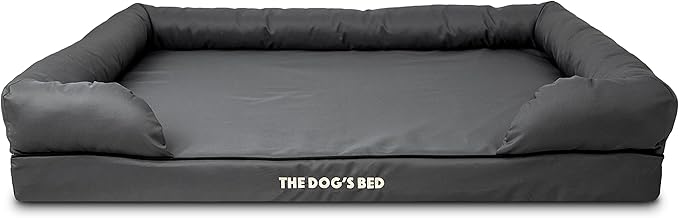 The Dog's Bed Replacement Outer Cover ONLY (Outer Cover ONLY - NO Bed, NO Waterproof Inner) for The Dog's Bed, Washable Oxford Fabric, XXL (Grey with Black Piping) Veterinary Approved