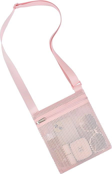 USPECLARE Heavy Duty Semi-Transparent Mesh Purse See Through Mesh Crossbody Bag