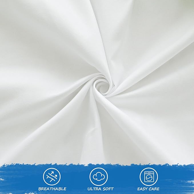 Nap Mat Sheet 10 Pack, 24" x 48" x 4" Fitted Elastic Corners Preschool Day Care Rest Cover, Soft & Breathable Baby Sheets Fit for Regalo My Cot Portable Toddler Bed and Joovy Travel Cot, White