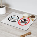 No Spills Dog Food Mat, 16x24 Inch Waterproof & Easy Clean Pet Feeding Mat for Floor Protection, Non-Slip Bowl Placemat for Messy Dogs