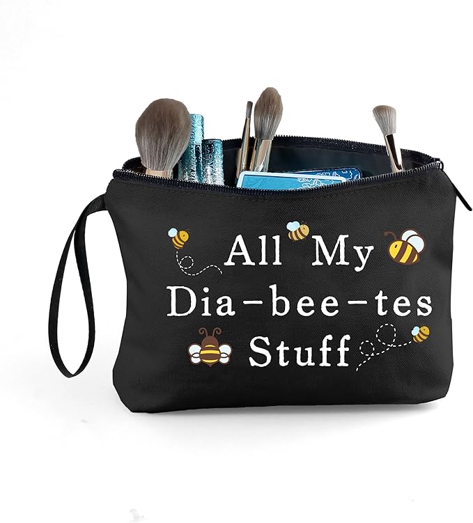 ARIOSEY Diabetic Medicine Pouch - Cute Travel Cosmetic Bag, Best Supplies for Diabetics Idea