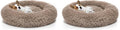 perpets Orthopedic Dog Bed Comfortable Donut Cuddler Round Dog Bed Ultra Soft Washable Dog and Cat Cushion Bed (Style 6) (Pack of 2)
