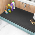 TigeJoy 19" x 19" Under Sink Mats for Kitchen Waterproof, Leak-Proof Silicone Mat Sink Protector and Cabinet Liner, Kitchen Essentials Organizer and Storage, Boot or Shoe Tray, Pet Feeding Mat