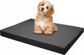 Dogbed4less Memory Foam Platform Dog Bed, Crate Mattress for Orthopedic Joint Relief with Waterproof Removable Cover Small 24X16X3 Space Gray
