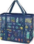 Fammart Mesh Beach Bag, Large Beach Tote with Zipper Pocket for Family Pool Bag for Toys & Vacation Essentials