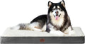 EHEYCIGA Orthopedic XXL Dog Beds for Jumbo Dogs with Removable Washable Cover for Crate, Beige, 47x29