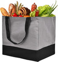 CNaiyunpin Canvas Reusable Grocery Bags Heavy Duty, 8.3 gal Foldable Large Tote Bag with Handles, Holds 60 lbs Canvas Shopping Bags, 1 Pack