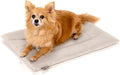 KindTail Dog Crate Pad - Soft Velvet, Reversible Bed - Machine Washable Kennel Mat for Pets up to 15 lbs, Mattress for Cozy Sleeping - 20” x 15” x 1” (Light Grey, Small)