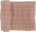 Little Unicorn Premium Cotton Swaddle Baby Blanket | Breathable Fabric | for swaddling, Play, Nursing & More (Mauve Stripe)