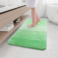 Arotive Microfiber Bathroom Rugs, Shaggy Soft and Absorbent Bath Rug, Non-Slip, Thick Plush Machine Washable Dry Bath Mats for Bathroom, Tub and Shower, 44x24, Green, Rectangular