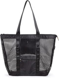 Tainehs Beach Bag - Mesh Tote Bag Beach Vacation Clothes for Women Pool Bag for Travel Pool Family Cruise Essentials 2026