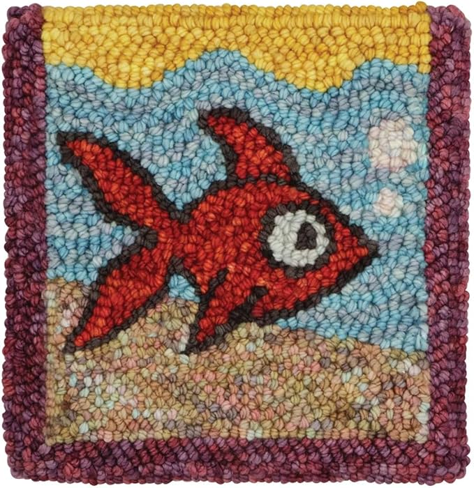The Oxford Company Punch Needle Kit (Tanked Fish)