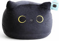 WORLD OF PLUSH 29-Inch Jumbo Black Cat Plush Toy – Giant Stuffed Animal Pillow, Soft Cuddly Kitty Plushie Gift for Kids, Girls & Adults
