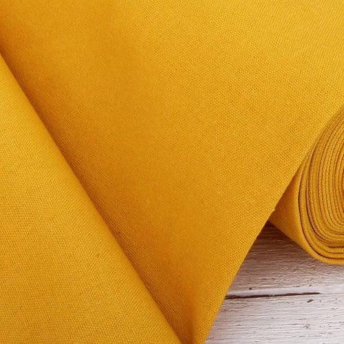 3 Yard Cut of Threadart Linen Fabric - Premium Cotton Linen Fabric for Embroidery, Cross Stitch, Apparel, Canvas, Home Décor- 55" Width - Sunshine Yellow