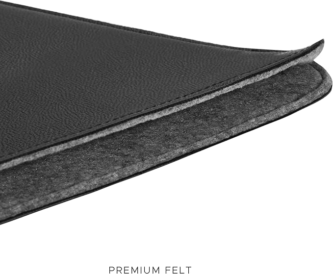 Comfyable Laptop Sleeve 14 Inch Precisely Compatible with MacBook Pro M5 M4 M3 M2 M1 Pro/Max 2025, Faux Leather Cover Case 14 in, Black