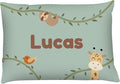 Prints Next Day – Kids Custom Safari Throw Pillow - 14" x 20" - Double-Sided Printing - Cover Only - Kids Personalized Bedroom Accent Pillow with Name - Nursery Decor - Printed in USA