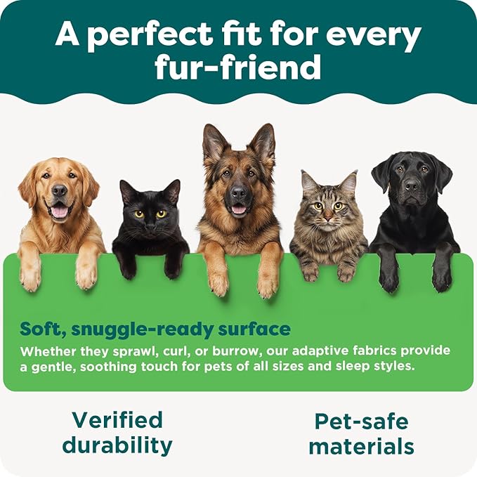 Furhaven Waterproof Throw Blanket for Dogs & Indoor Cats, Washable - Shaggy Plush Calming Long Faux Fur & Velvet Dog Blanket - Gray, Large