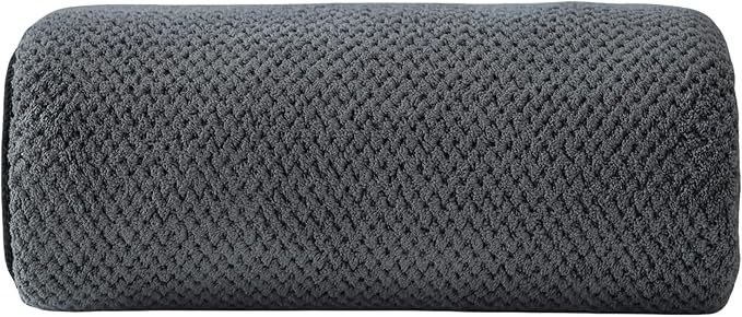 Akzpe 40x80 Inches Bath Sheets Towels for Adults Oversized Bath Towels Extra Large Luxury Super Soft Absorbent Quick Dry Microfiber (Charoal Grey,1PCS)