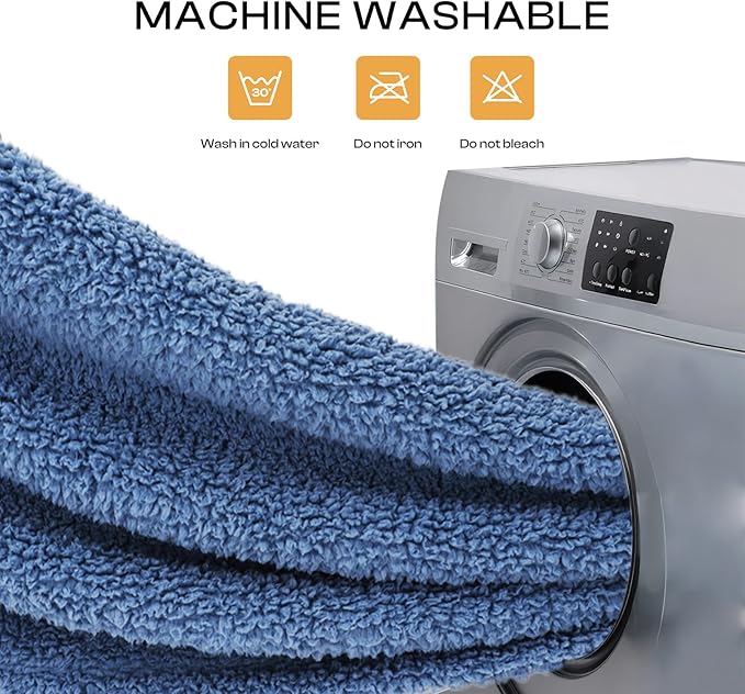 Luciphia Premium Fleece Dog Puppy Blanket Soft Pet Sherpa Calming Cat Blankets Throw for Small Medium Dog Cat(Haze Blue,41x31 inches)