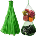 Shellvcase 100Pcs Reusable Produce Mesh Bags, Onion Fruits Mesh Produce Bag and Seafood Boil Bag 24’’ Storage Bags for Grocery Shopping Storage of Vegetable Seafood Toy & Garden Produce(Green)