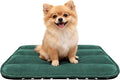 Fogkiss Dog Bed Mat, Reversible Dog Crate Pad with Washable Kennel Mat and Soft Foam, Flat Pet Bed for Dogs & Cats, for Crates Carriers & Travel (Green, 23" L*14" W*1.5" Th)