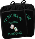 Mahjong Gifts Pot Holders for Kitchen，Mahjong Gifts for Women，Funny Oven Mitts,Cute Pot Holders,Funny Kitchen Decor,Potholder(Color-05)