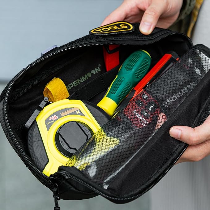 OPENMOON Translucent Storage Electronics & Camera Accessories Pouch - Cable Organizer Gear Accessories Pouch Travel Camera Essentials - S thick version