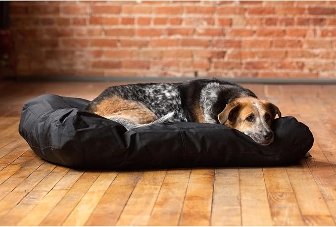 ANANMEI Dog Bed Cover Replacement Washable. 30 "L X 20 "W X 3 "H Washable Removable Orthopedic, Cooling Gel and Memory Foam pet Bed Protector Cover, Cover only (Black)