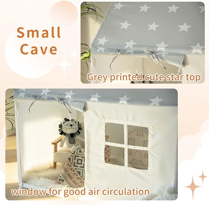 Play Tent for Kids Tent Large Playhouse Indoor Tent for Toddler Play House Tents Children Play Tent Toys for Boy Girl Birthday House Gift