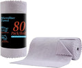 Tigona 80 Pack Microfiber Cleaning Cloth Roll,Lint Free Rags & Tear Away Reusable Towels Washable Scratch,Ultra Absorbent Dish Rags(12" x 12") for Car Kitchen Home Garage-Light Purple