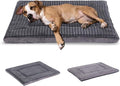 BVAGSS Reversible Dog Crate Pad, Memory Foam Pet Bed Mat, Soft Warm Machine Washable Sleeping Kennel Mattress for Small Medium Large Dogs XH079 (42''x28''x1.6'',Light Grey)