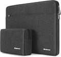 NIDOO 15.6" Laptop Sleeve & Accessory Bag for 15.6" Lenovo, HP, Acer, ThinkPad Laptops - Dark Grey