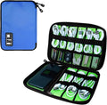 Lcsmaokin Electronics Organizer Travel Case,Electronic Accessories Storage Bag,Portable Waterproof Cable Organizer Bag,Travel Cord Organizer Bags for Small Charging Cord Storage,SD Card-Royal Blue