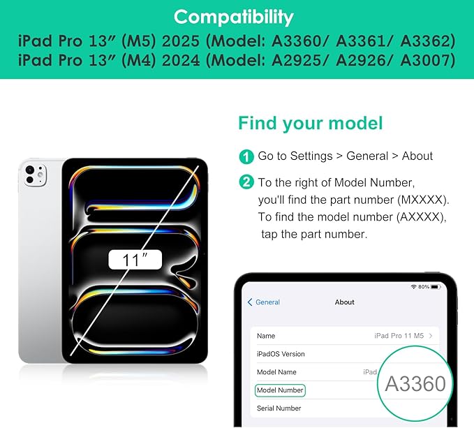 DTTO for iPad Pro 13 inch Case (M5/M4) 2025/2024, Premium Leather Business Folio Stand Cover with Pencil Holder-Auto Wake/Sleep & Multiple Viewing Angles, Built in Hand Strap & Pocket, Watermelon red