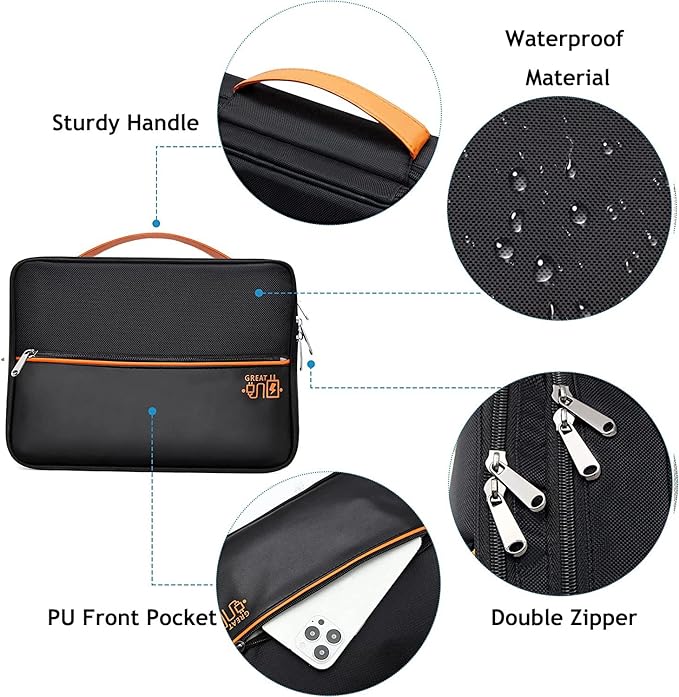 OliviaLiving Electronics Travel Organizer, Double Layer Cable Organizer Bag Waterproof Electronics Accessories Storage Bag for Charger, Phone, Power Bank, Hard Drive, Cord, Tablet