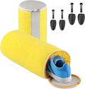 SR ESSENTIALS 2Pcs Shoe Washing Machine Bag with Insoles | Reusable Sneaker Laundry Bags for Machine Wash | Fluffy Fiber 360° Cleaning with Durable Zipper Closure (Yellow Grey & Trees)