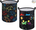 Zhehao 2 Pcs Gamer Laundry Basket Boys Kids Laundry Hamper Gamer Room Decor Gaming Storage Basket Hamper Clothes Organizer Nursery Toy Storage Bin for Easter Gifts Bedroom Bathroom Decoration(Stylish)