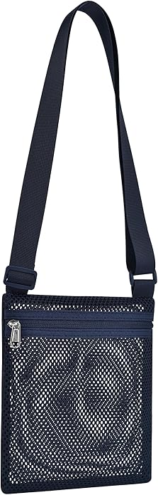 USPECLARE Heavy Duty Semi-Transparent Mesh Purse See Through Mesh Crossbody Bag