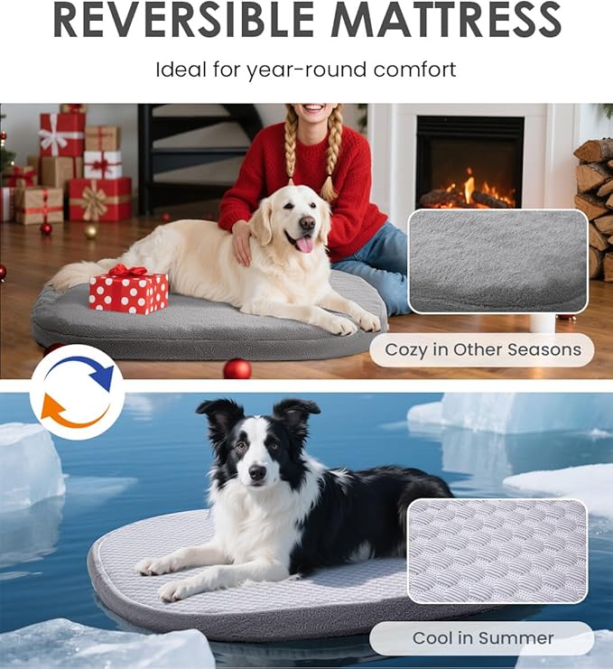 bilypaws Orthopedic Dog Bed for Small Dogs, Pet Sofa Bed with Egg Crate Foam, 4-Sided Bolster, Removable Washable Cover & Anti-Slip Bottom, Small Dark Gray