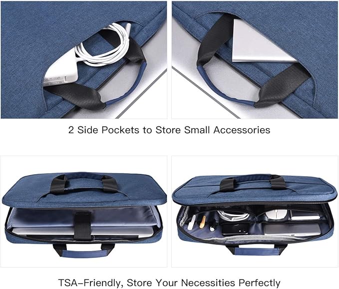 14-15 Inch Laptop Sleeve Case Men Women Bag for MacBook Pro 14 M5/M4/M3/M2, Macbook Air 15 M4/M3, HP Pavilion/Chromebook 14, Dell Inspiron 13 5000, Lenovo Acer ASUS Chromebook 14, Surface 15 Case,Blue