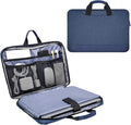 11.6 12.9 Inch Laptop Bag, Men Women Travel Briefcase with Organizer, Waterproof Laptop Sleeve for Lenovo Chromebook 11.6, Surface Pro 7/6/5/4, Macbook Air 13 A2337 A2179, Dell HP ASUS Carry Case,Blue