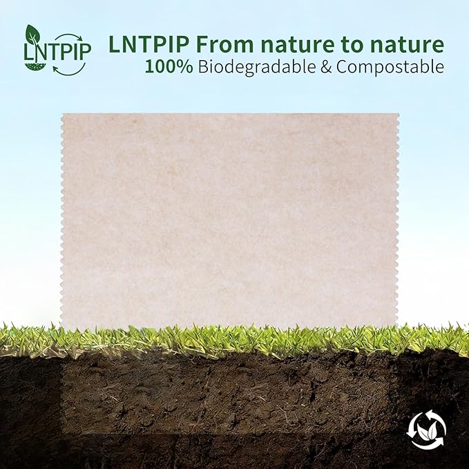LNTPIP Reusable Dish Cloths, 5-Pack 100% Biodegradable Dish Towels, Suitable for Any Surface & as Napkins, Thickened with Super Absorbency, Oil-Repellent, Easy to Clean & Odor-Free (7.87" * 7.87")