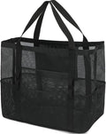 GYEUKHAM Mesh Beach Bag - Large Beach Tote Bag with Multiple Pockets for Family Beach Bag for Toys & Vacation Essentials