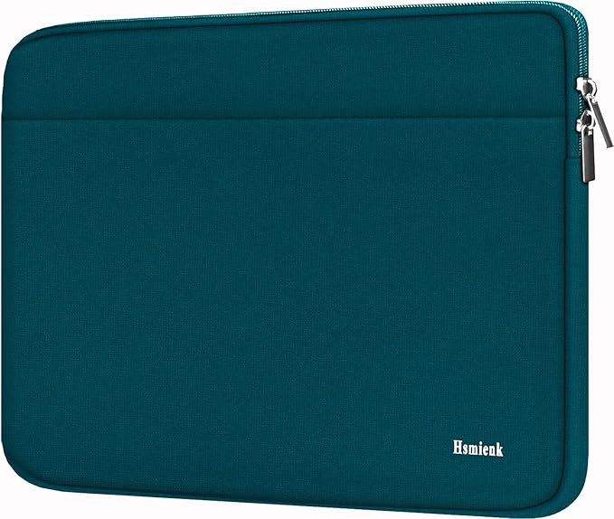 Laptop Case 14 inch, Durable Shockproof Protective Notebook Cover Bag with Accessory Pocket, Carrying Laptop Sleeve Compatible for MacBook HP Lenovo Dell Asus Acer, Cyan Color