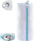 Shoe Washing Bag for Washing Machine,Fluffy Fibers Keep 360° Wrap-around Cleaning for All Types Shoe And Sizes,Laundry Shoe Bag for Washer and Dryer, Reusable Shoe Cleaning Bag for Sneaker