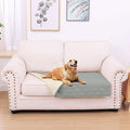 hyha Waterproof Dog Bed Blanket, Soft Pet Blankets, Waterproof Couch Cover for Dogs, Reversible Sofa Covers Washable for Furniture (30x53 Inch, Grey/Beige)