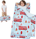 Toddler Nap Mat with Pillow and Blanket, Extra Large Rolled Napping Mats,Toddler Sleeping Bag for Daycare,Kids Sleeping Bags for Sleepover,Toddler Sleeping Bag Camping