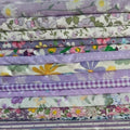 14Pcs 9.8" x 9.8"(25 * 25CM) Cotton Fabric DIY Making Supplies Quilting Patchwork Fabric Fat Quarter Bundles DIY for Quilting Cotton Patchwork Cushions (14pcs Purple, 9.8" x 9.8")