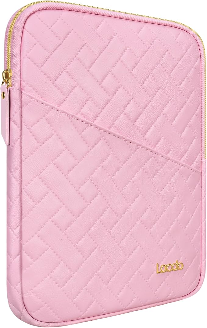 Lacdo Tablet Sleeve Case for 11 inch iPad A16 / 11 Inch iPad Pro M5 M4 / 11 inch iPad Air M3 M2 / 10.9" iPad / 10.2" iPad /10.9" ipad Air, Samsung Galaxy Tab A9+ Bag, Fit Magic Keyboard, Sakura Pink